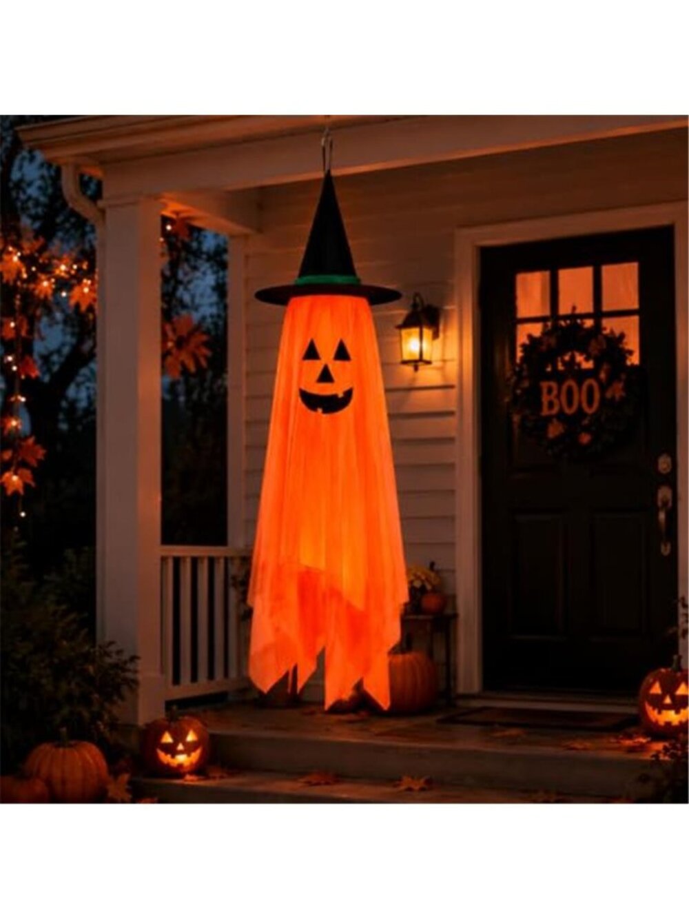 Halloween Decorations Ghost Hanging Ornaments 39.4 Inch Foldable Cloth Witch